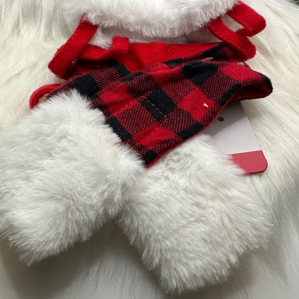 🩷5/$10 Red and Black Plaid Cat  Winter Set